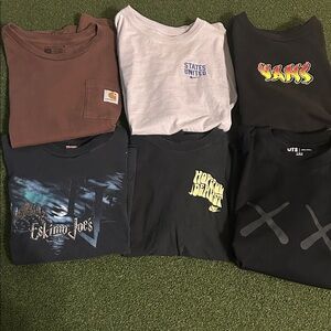 6 pack of kids shirts